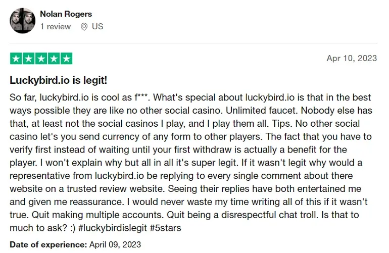 Luckybirdcasino.com opinie