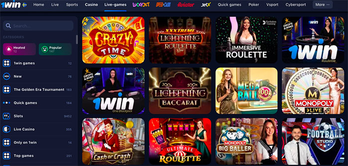 1Win site casino