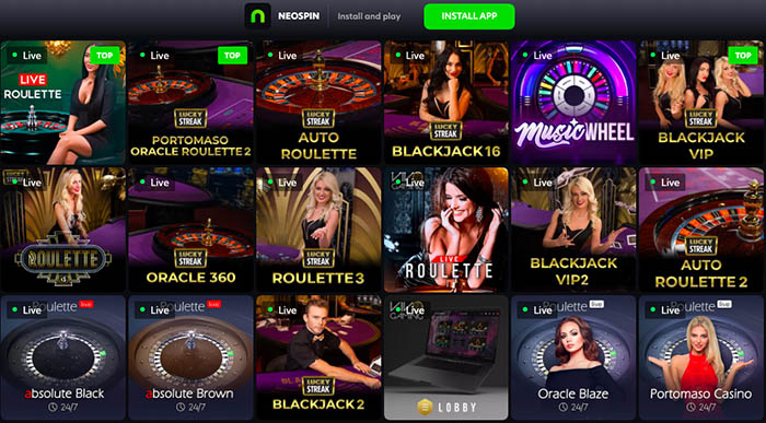 Neospin site casino
