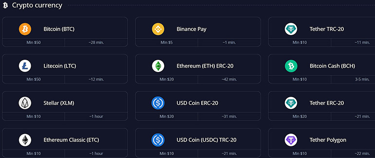 Pocket Option account replenishment