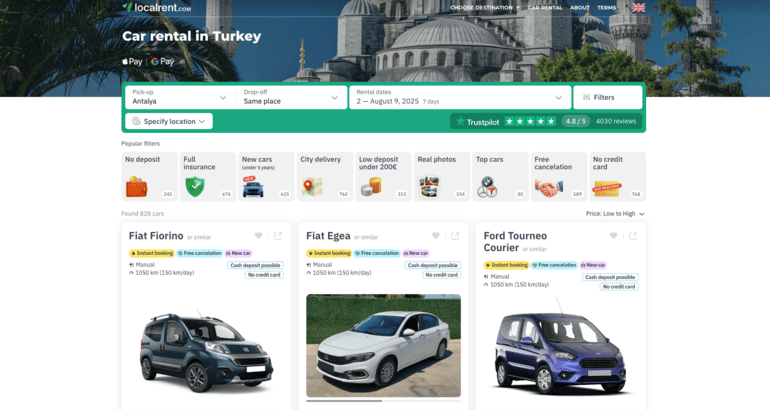 Car Rental in Turkey