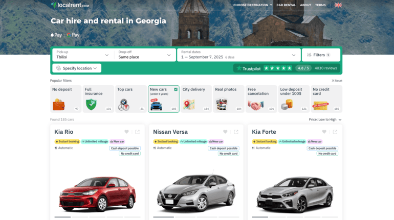 Rent a Car in Georgia