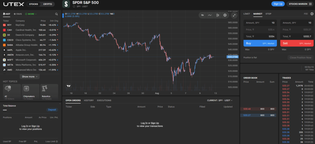 UTEX exchange