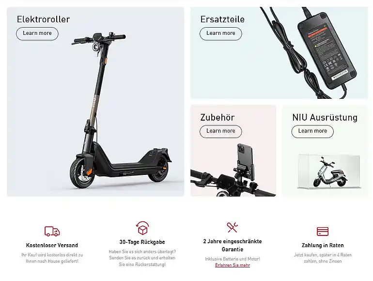 niu.com electric transport