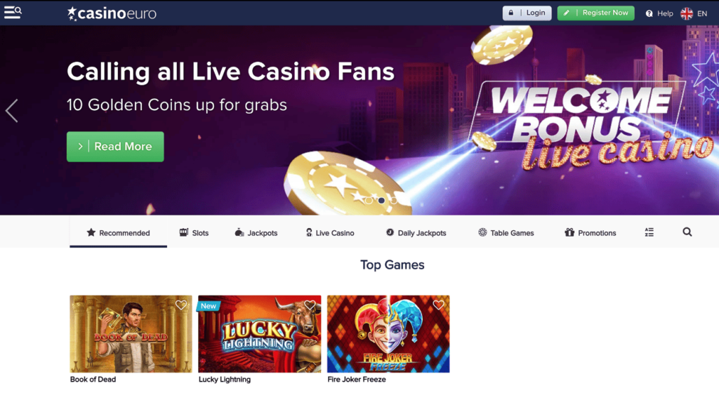 Casinoeuro bonus