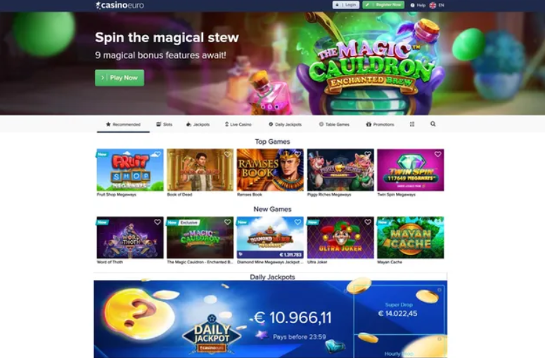 CasinoEuro List of Games