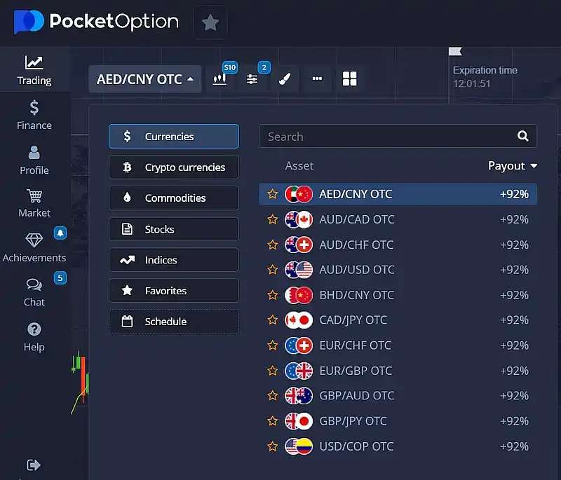 Pocket Option Currency Pairs