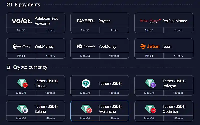 Funding Methods Pocket Option