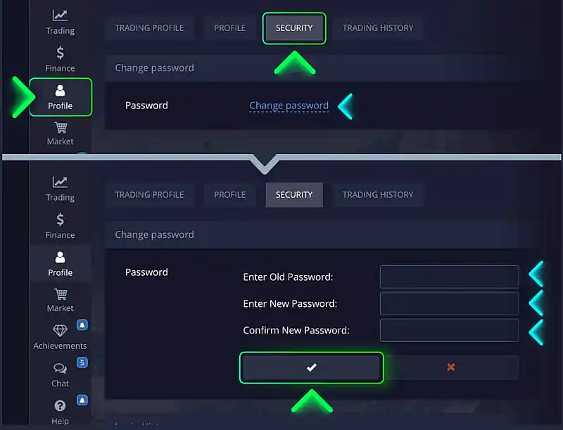 Changing Your Password