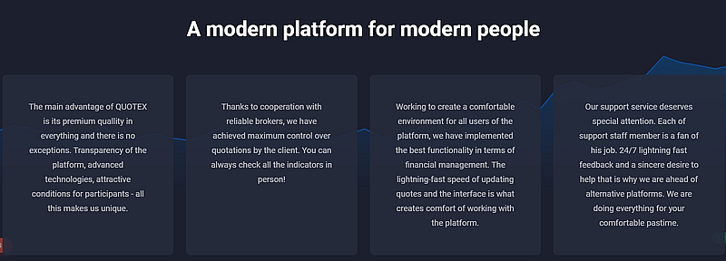 Modern Platform QUOTEX