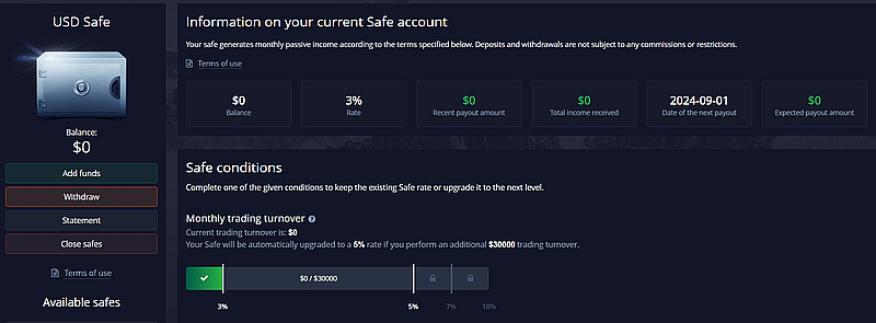 Pocket Option Information about Safe