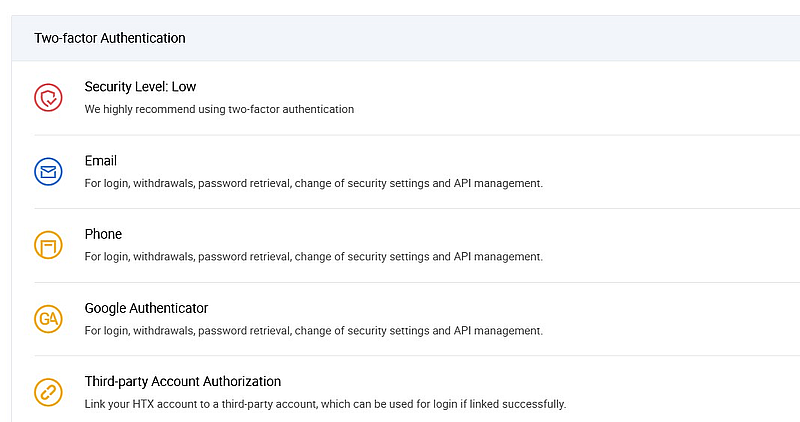 HTX 2-Factor Authentication