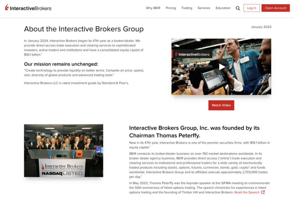 Interactive Brokers about company