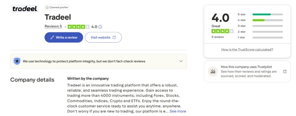 Regulation of Tradeel LTD