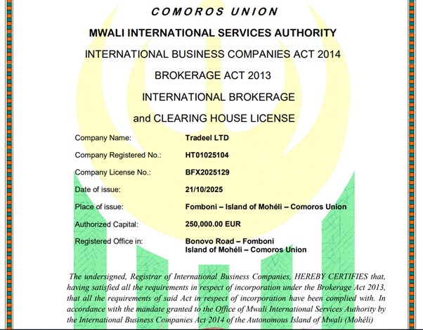 Regulation of Tradeel LTD