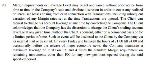 fxgiants.com margin requirements level