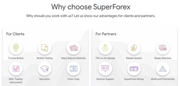 superforex.com broker's benefits