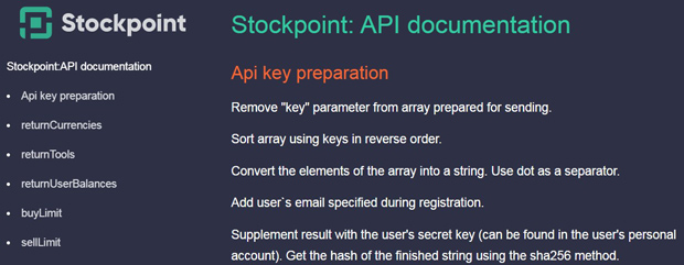 Stockpoint API